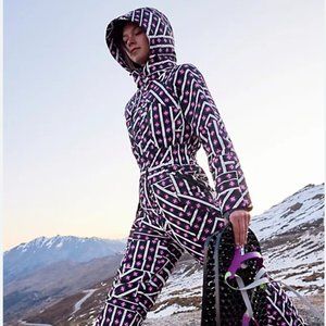 Free People All Prepped Printed Ski Suit